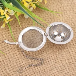 2 st. sil i rostfritt stål, återanvändbara silar för tebollar, kökstillbehör