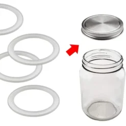 10 st silikonburkpackningar ersättning lufttäta silikonpackningstätningsringar för vanlig munkonservburk