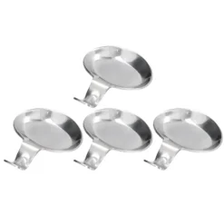 4 st skedhållare rostfritt stål 2 ändamål kompakt hållbar ätpinnar vilohållare för hemrestauranger