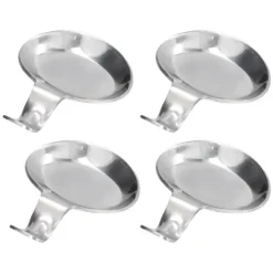 4 st skedhållare rostfritt stål 2 ändamål kompakt hållbar ätpinnar vilohållare för hemrestauranger