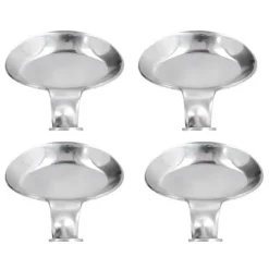 4 st skedhållare rostfritt stål 2 ändamål kompakt hållbar ätpinnar vilohållare för hemrestauranger