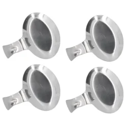 4 st skedhållare rostfritt stål 2 ändamål kompakt hållbar ätpinnar vilohållare för hemrestauranger