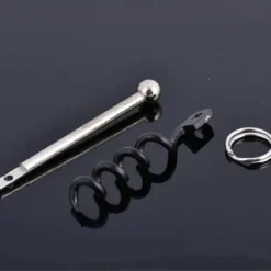 1 st Spiral utomhus multifunktion rödvinsflasköppnare med nyckelring mini kreativa köksredskap