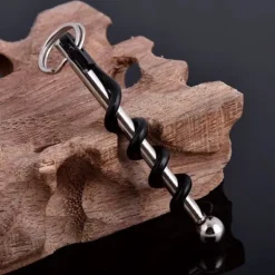 1 st Spiral utomhus multifunktion rödvinsflasköppnare med nyckelring mini kreativa köksredskap