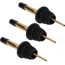 10 st spritpanna i rostfritt stål för vinpanna, barverktyg för bar, hemrestauranger (guld, svart, kort lock)