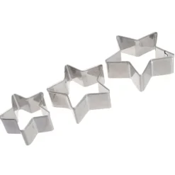 3 st stjärnformade Kakmått.