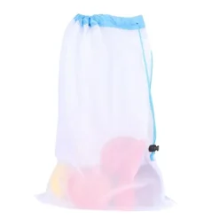 12 st återanvändbara frukt- och grönsakspåsar miljövänliga polyesternät grönsaks- och fruktleksaker förvaring