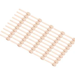100 st trä honungsdoppar honungsrörpinnar för bröllopsfest kök restaurang 8 cm