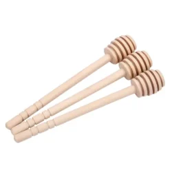24 st trä honungsdroppar omrörningsstav sylt sirap drizzler stick servering köksredskap prylar (#2)