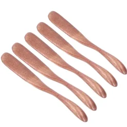 5 st träsmörkniv sylt ostspridare porslin för japansk stil för bröd ansiktsmask Mörk färgfärg