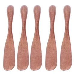 5 st träsmörkniv sylt ostspridare porslin för japansk stil för bröd ansiktsmask Mörk färgfärg