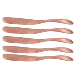 5 st träsmörkniv sylt ostspridare porslin för japansk stil för bröd ansiktsmask Mörk färgfärg