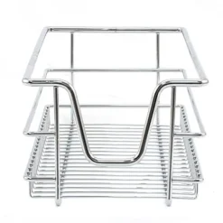 3 st Utdragbara Trådkorgar i Rostfritt Stål - 30 cm (B) med Mjuk Stängning För Skåp och Skafferier Kökslådor Förvaring 430 mm D x 197 mm B x 140 mm H | CDON