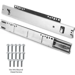 3 st Utdragbara Trådkorgar i Rostfritt Stål - 30 cm (B) med Mjuk Stängning För Skåp och Skafferier Kökslådor Förvaring 430 mm D x 197 mm B x 140 mm H | CDON