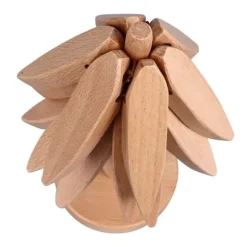 3 st Varmrätter Träunderlägg Trädformad designunderlägg Värmebeständig underlägg i bokträ