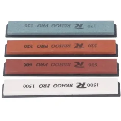 4 STK knivslipsten med fast vinkel bryne knivslipsats 120 320 600 1500 grus vattensten