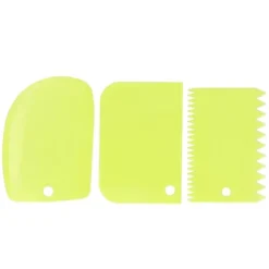 3 st/set kakkrämskrapa degpasty cutters skrapa köksverktyg gör-det-själv bakverktyg grön