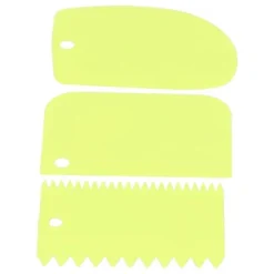 3 st/set kakkrämskrapa degpasty cutters skrapa köksverktyg gör-det-själv bakverktyg grön