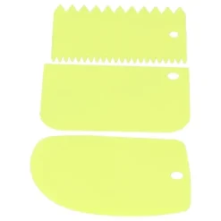 3 st/set kakkrämskrapa degpasty cutters skrapa köksverktyg gör-det-själv bakverktyg grön