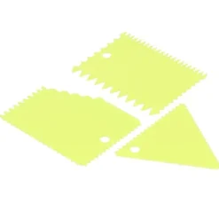 3 st/set kakkrämskrapa pasty cutters skrapa oregelbunden tänder kant gör-det-själv smoothergreen