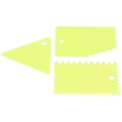 3 st/set kakkrämskrapa pasty cutters skrapa oregelbunden tänder kant gör-det-själv smoothergreen