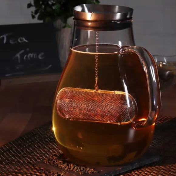 2 tefilter av 304 rostfritt stål, diskmaskinssäker, 11 cm tekanna