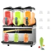 3 x 15L 800W slushmaskin, fryst dryckesmaskin med intelligent kontrollpanel, effektiv kylning, robust och hållbar