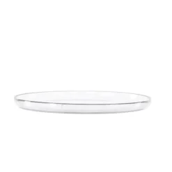 2 x Shine tallrik glas klar.