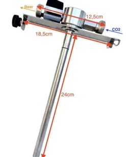 Adapter för ölfat, Ölfatadapter, Adapter för kransystem till 5L ölfat, högkvalitativ metall med Ölkran