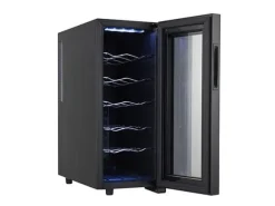 Adler AD 8083, Termoelektrisk vinkyl, Fristående, 12 flaska/flaskor, 50 W, G, Svart