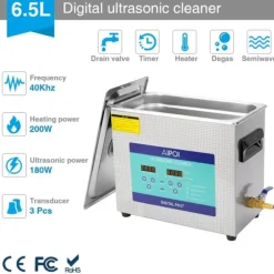 AIPOI Ultrasonisk Rengörare, 2L Kapacitet, 35W Effekt,EU, 6,5 L