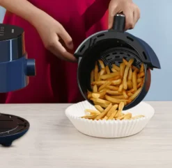 Air Fryer engångspapper för fritös 16 cm 100 st Vit