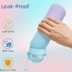 Air-Up Luftvattenflaska 650ml – 7 Smakkapslar | Sockerfri & Aromatisk | Gradient Blå med Suprör