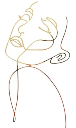 Akryl tårtdekoration för sidan av kvinnan mönstret 3 guld