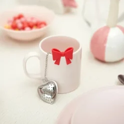 Alla hjärtans dag hjärta tesil liten pour-over korg