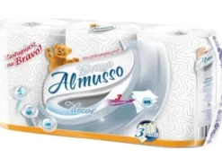 Almusso Bravo White 3-lagers pappershandduk 3 st.