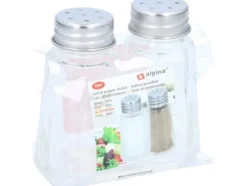 Alpina - Salt- och pepparkar i glas 2 st.