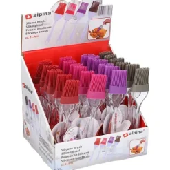 Alpina - silicone brush for marinating dishes 21 cm (gray)