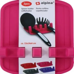 Alpina - Spoon holder / kitchen utensil holder 2 pcs (pink)
