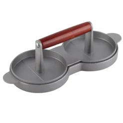 Aluminiumlegering Non-Stick Dubbel Burger Press Mögel Hamburgare Kött Nötkött Köksverktyg
