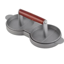 Aluminiumlegering Non-Stick Dubbel Burger Press Mögel Hamburgare Kött Nötkött Köksverktyg