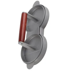 Aluminiumlegering Non-Stick Dubbel Burger Press Mögel Hamburgare Kött Nötkött Köksverktyg