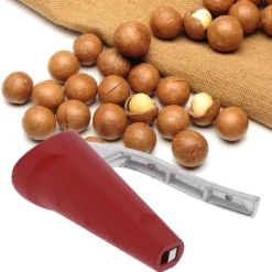 Aluminiumlegering Nötknäckare Hållbar Valnötöppnare Skaltång Valnötsverktyg För Hemkök Röd