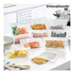 Andra kökstillbehör och redskap Fint set freco innovagoods återanvändbara matkassar 10 st.