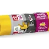 Anna Zaradna Garbage bags with ears ANNA ZARADNA, citrus fragrance, 60 l, 16 pcs, yellow