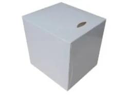 Ansigtsserviet neutral 2 lag nyfiber 20x21 cm i 100 stk. i cube,30 pk x 100 stk/krt