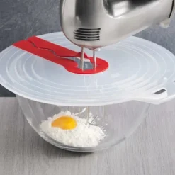 Anti-stänk mot spill lock Lock Skärmskydd för äggskål Vispa Matlagning Köksredskap