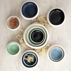 Ariane Keramik Organic 16 Centimeter Skål 6 Enheter Vit