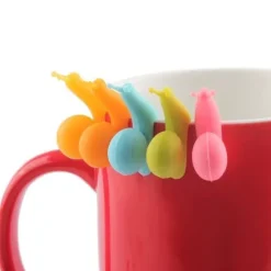 Attraktiv och söt snigelform hängande silikon - flerfärgad (5 st/förpackning)