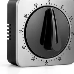 Auledio Mekanisk kökstimer – Äggklocka utan batteri, 100% mekanisk, rostfri, visuell timer med magnet